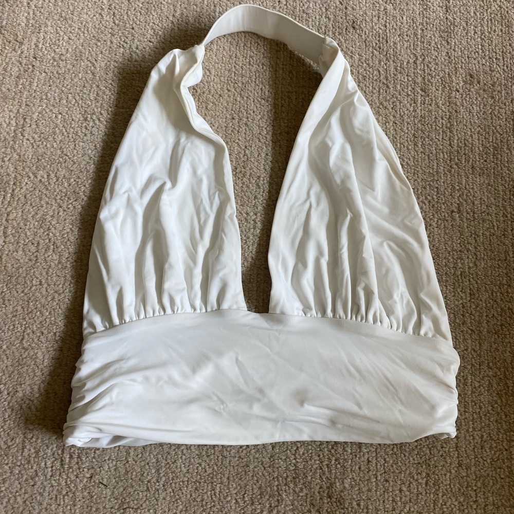 Princess Polly White Halter Top
